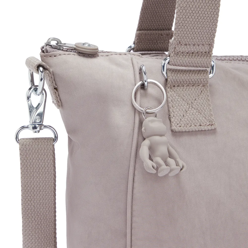 Bolsa Kipling Amiel Cinza