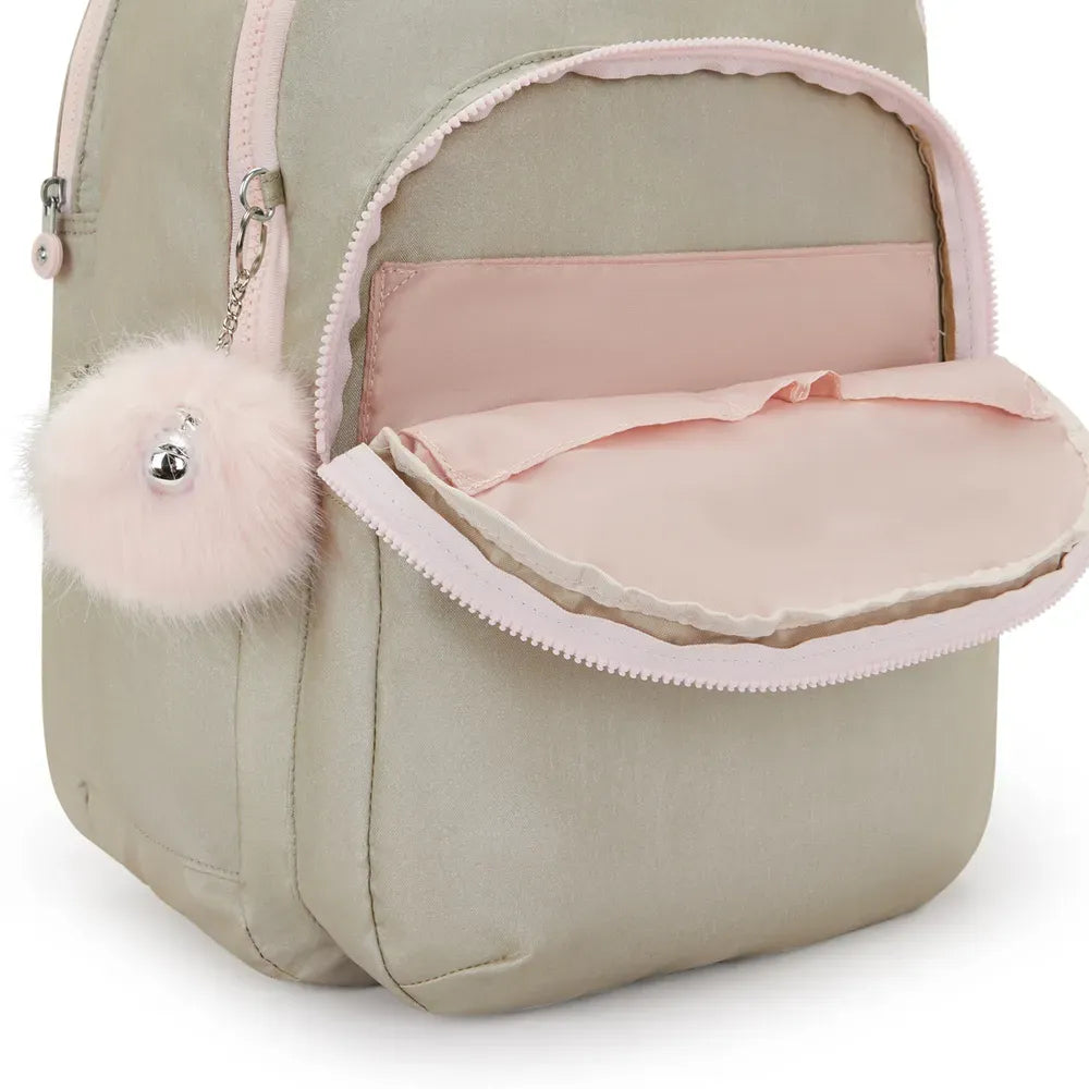 Mochila Kipling Seoul Xl Dourado