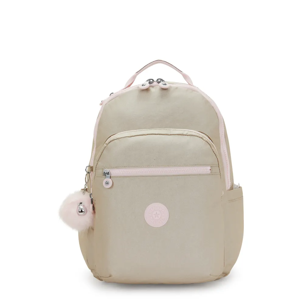 Mochila Kipling Seoul Dourado